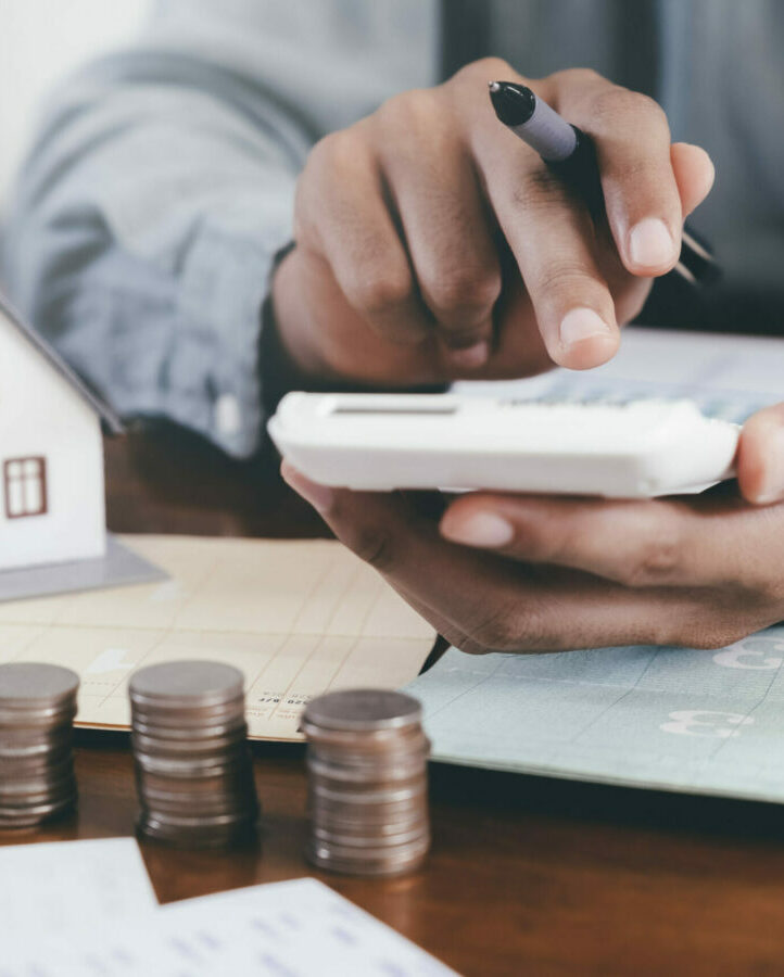 Property investment and mortgage financial concept.